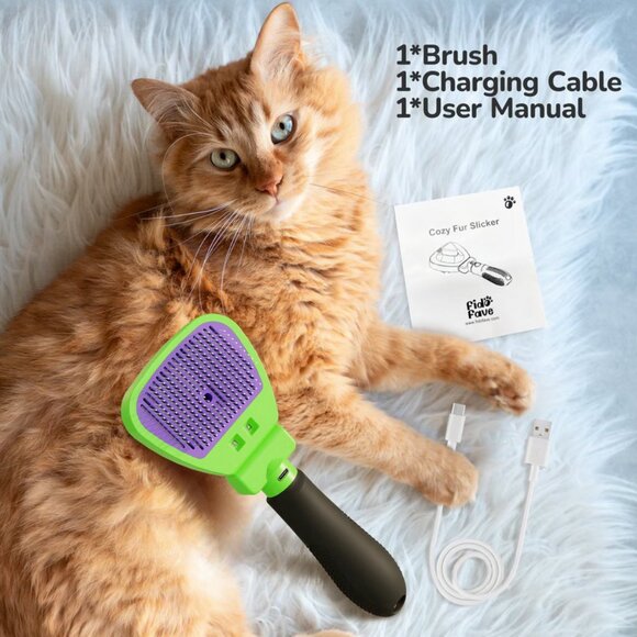 Fido Fave Self-Cleaning Cat Slicker Brush for Short & Long Hair - NEW - Picture 8 of 9